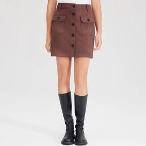 Faux Suede Mini A-Line Skirt - Universal Thread, NWT